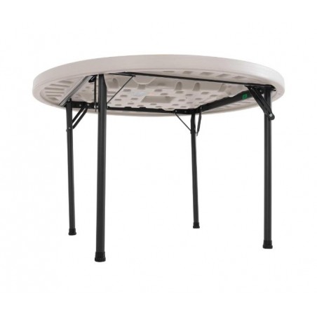 Lifetime 46-Inch Commercial Round Plastic Folding Table - Almond (22968)