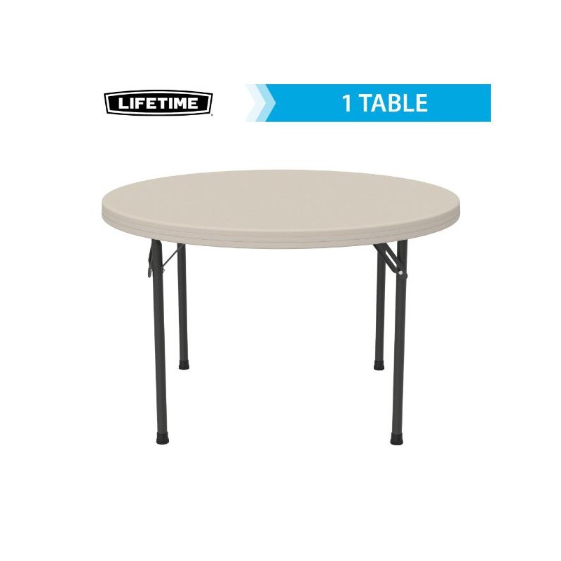 Lifetime 46 in. Commercial Round Plastic Folding Table (22968)