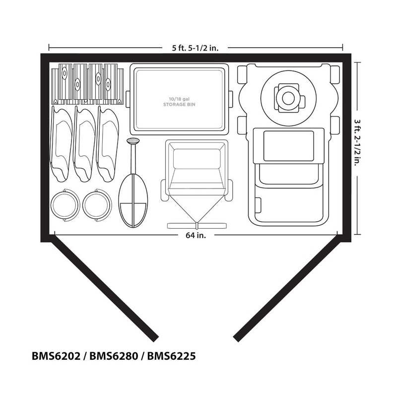 Suncast Extra-Large Vertical Shed Kit (BMS6225)