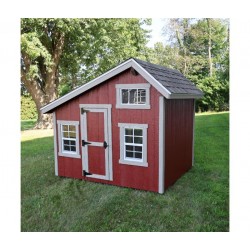 EZ-Fit 6x7 Playhouse Kit with Loft, Windows, Floor & Shingles (ez_playhouse67)