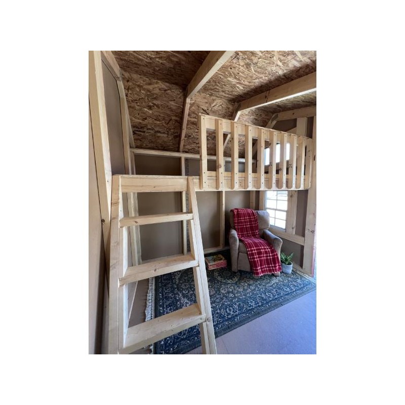 EZ-Fit 6x7 Playhouse Kit with Loft, Windows, Floor & Shingles (ez_playhouse67)