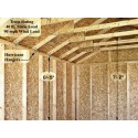 Brandon 12x16 Wood Storage Shed Kit - ALL Pre-Cut (brandon_1216)