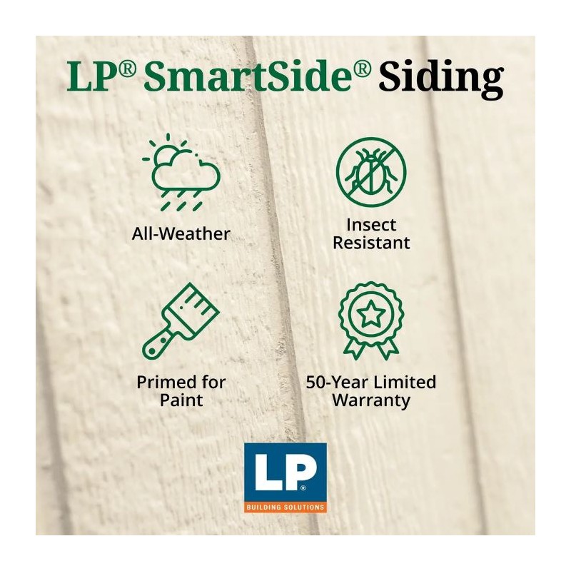 Little Cottage Co Classic Gable Wood 8x10 Storage Shed Kit (8x10 CGS-PC)