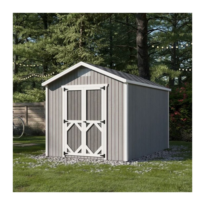 Little Cottage Co Classic Gable Wood 8x12 Storage Shed Kit (8x12 CGS-PC)