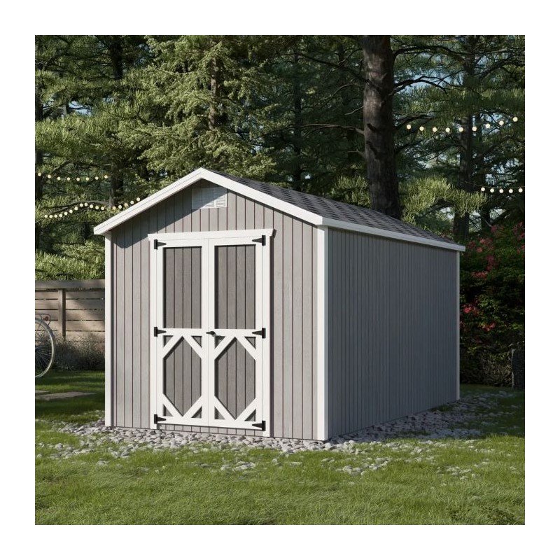 Little Cottage Co Classic Gable 8x14 Storage Wood Shed Kit (8x14 CGS-PC)
