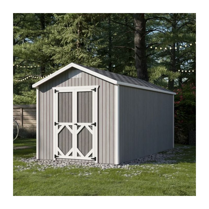 Little Cottage Co Classic Gable 8x8 Storage Shed Kit (8x8 CGS-PC)