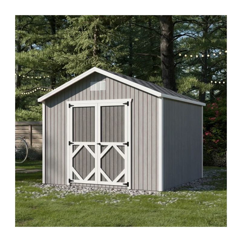 Little Cottage Co Classic Gable 10x10 Storage Shed Kit (10x10 CGS-PC)