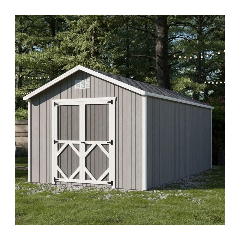 Little Cottage Co Classic Gable 10x18 Storage Shed Kit (10x18 CGS-PC)