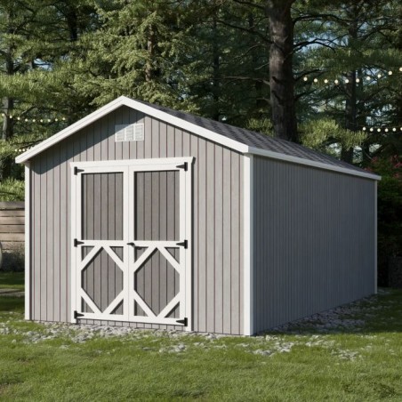 Little Cottage Co Classic Gable 10x18 Storage Shed Kit (10x18 CGS-PC)