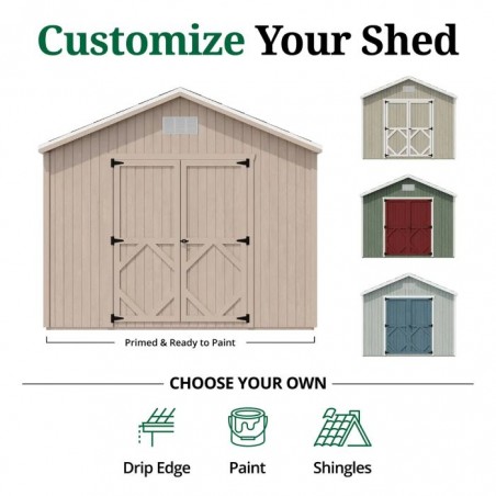 Little Cottage Co Classic Gable 10x20 Storage Shed Kit (10x20 CGS-PC)