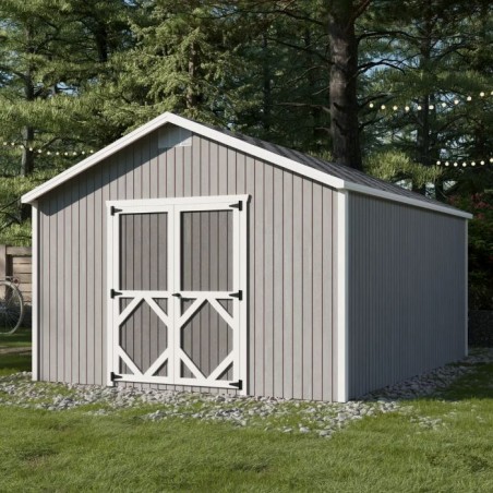Little Cottage Co Classic Gable 12x16 Storage Shed Kit (12x16 CGS-PC)