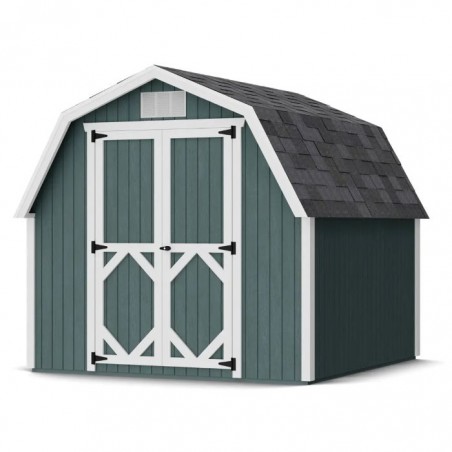 Little Cottage Co. Classic Gambrel 8x8 Barn Shed Kit w/ 4' Sidewall (8x8 CGB-4-PC)
