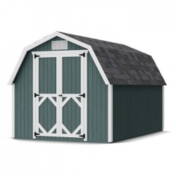 Little Cottage Co. Classic Gambrel 8x12 Barn Shed Kit w/ 4' Sidewall (8x12 CGB-4-PC)