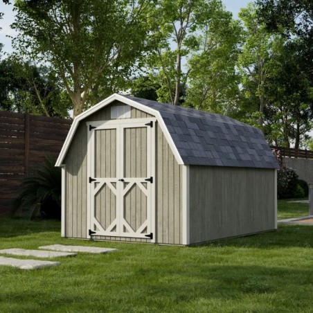 Little Cottage Co. Classic Gambrel 8x10 Barn Shed Kit w/ 4' Sidewall (8x10 CGB-4-PC) Little Cottage Co. Classic Gambrel 8x10 Barn Shed Kit w/ 4' Sidewall (8x10 CGB-4-PC)