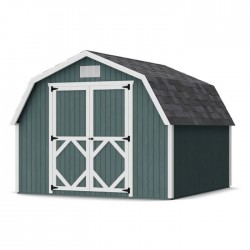 Little Cottage Co. Classic Gambrel 10x10 Barn Shed Kit w/ 4' Sidewall (10x10 CGB-4-PC)