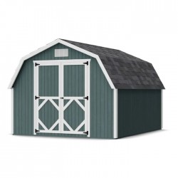 Little Cottage Co. Classic Gambrel 10x12 Barn Shed Kit w/ 4' Sidewall (10x12 CGB-4-PC)