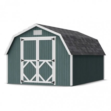 Little Cottage Co. Classic Gambrel 10x14 Barn Shed Kit w/ 4' Sidewall (10x14 CGB-4-PC)