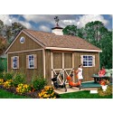 New Castle 16x12 Wood Storage Shed Kit - ALL Pre-Cut (newcastle_1612)