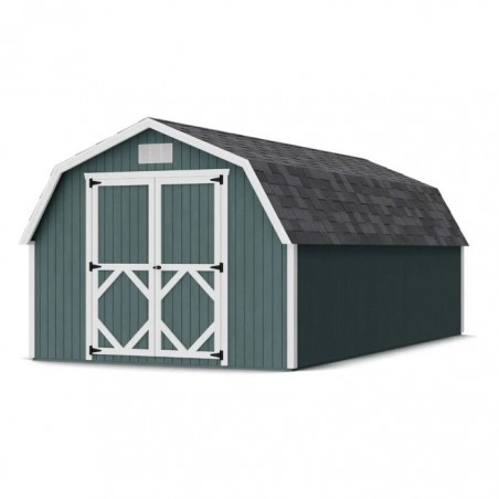 Little Cottage Co. Classic Gambre 10x20 Barn Shed Kit w/ 4' Sidewall (10x20 CGB-4-PC)