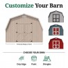 Little Cottage Co. Classic Gambrel 12x12 Barn Shed Kit w/ 4' Sidewall (12x12 CGB-4-PC)