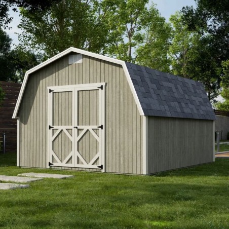 Little Cottage Co. Classic Gambrel 12x14  Barn Shed Kit w/ 4' Sidewall (12x14 CGB-4-PC) Little Cottage Co. Classic Gambrel 12x14  Barn Shed Kit w/ 4' Sidewall (12x14 CGB-4-PC)