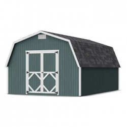 Little Cottage Co. Classic Gambrel 12x18 Barn Shed Kit w/ 4' Sidewall (12x18 CGB-4-PC)