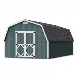 Little Cottage Co. Classic Gambrel 12x20 Wood Barn Wood Shed Kit w/ 4' Sidewall (12x20 CGB-4-PC)