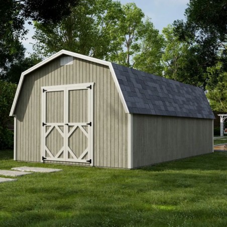 Little Cottage Co. Classic Gambrel 12x20 Wood Barn Wood Shed Kit w/ 4' Sidewall (12x20 CGB-4-PC) Little Cottage Co. Classic Gambrel 12x20 Wood Barn Wood Shed Kit w/ 4' Sidewall (12x20 CGB-4-PC)