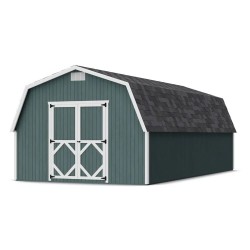Little Cottage Co. Classic Gambrel 12x24 Wood Barn Wood Shed Kit w/ 4' Sidewall (12x24 CGB-4-PC)
