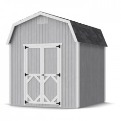Little Cottage Co. Classic Gambrel 8x8 Wood Barn Shed Kit w/ 6' Sidewall (8x8 CGB-6-PC)