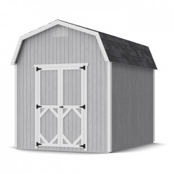 Little Cottage Co. Classic Gambrel 8x10 Wood Barn Shed Kit w/ 6 ft Sidewall (8x10 CGB-6-PC)