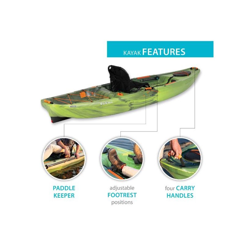 Lifetime Yukon Angler 116 Fishing Kayak - Python Fusion (91042)