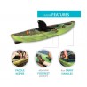 Lifetime Yukon Angler 116 Fishing Kayak - Python Fusion (91042) Lifetime Yukon Angler 116 Fishing Kayak - Python Fusion (91042)