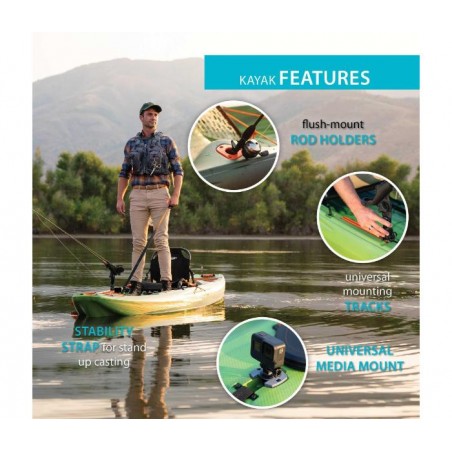 Lifetime Yukon Angler 116 Fishing Kayak - Python Fusion (91042) Lifetime Yukon Angler 116 Fishing Kayak - Python Fusion (91042)