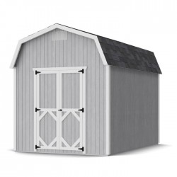 Little Cottage Co. Classic Gambrel 8x12 Wood Barn Shed Kit w/ 6' Sidewall (8x12 CGB-6-PC)