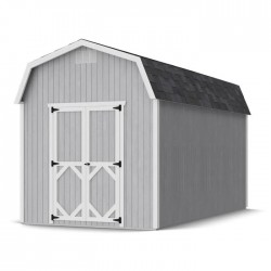 Little Cottage Co. Classic Gambrel 8x16 Wood Barn Shed Kit w/ 6' Sidewall (8x16 CGB-6-PC)