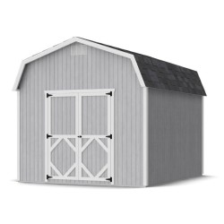 Little Cottage Co. 10x12 Classic Gambrel Barn Wood Shed Kit w/ 6' Sidewall (10x12-CWGB-6-WPNK)