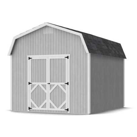 Little Cottage Co. 10x12 Classic Gambrel Barn Wood Shed Kit w/ 6' Sidewall (10x12-CWGB-6-WPNK) Little Cottage Co. 10x12 Classic Gambrel Barn Wood Shed Kit w/ 6' Sidewall (10x12-CWGB-6-WPNK)