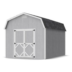 Little Cottage Co. Classic Gambrel 10x14 Wood Barn Shed Kit w/ 6' Sidewall (10x14 CGB-6-PC)