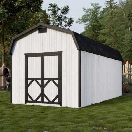 Little Cottage Co. Classic Gambrel 10x20 Wood Barn Shed Kit w/ 6' Sidewall (10x20 CGB-6-PC) Little Cottage Co. Classic Gambrel 10x20 Wood Barn Shed Kit w/ 6' Sidewall (10x20 CGB-6-PC)