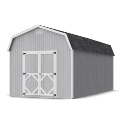 Little Cottage Co. Classic Gambrel 10x20 Wood Barn Shed Kit w/ 6' Sidewall (10x20 CGB-6-PC)