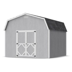 Little Cottage Co. Classic Gambrel 12x12 Wood Barn Shed Kit w/ 6' Sidewall (12x12 CGB-6-PC)