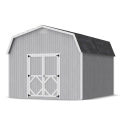 Little Cottage Co. Classic Gambrel 12x14 Wood Barn Shed Kit w/ 6' Sidewall (12x14 CGB-6-PC)