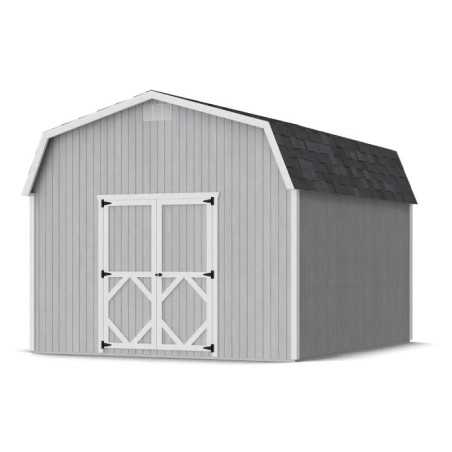 Little Cottage Co. Classic Gambrel 12x14 Wood Barn Shed Kit w/ 6' Sidewall (12x14 CGB-6-PC)