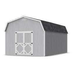 Little Cottage Co. Classic Gambrel 12x20 Wood Barn Shed Kit w/ 6' Sidewall (12x20 CGB-6-PC)