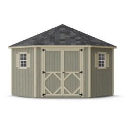 Little Cottage Co. Classic 10x10 Five Corner Wood Shed Kit (10x10 5-SCS-PNK)