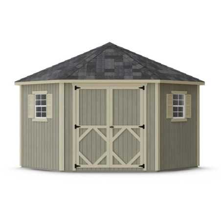 Little Cottage Co. Classic 10x10 Five Corner Wood Shed Kit (10x10 5-SCS-PNK) Little Cottage Co. Classic 10x10 Five Corner Wood Shed Kit (10x10 5-SCS-PNK)