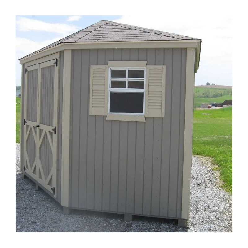 Little Cottage Co. Classic 10x10 Five Corner Wood Shed Kit (10x10 5-SCS-PNK)