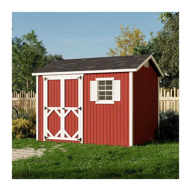 Little Cottage Co. Classic Workshop 8x10 Wood Storage Shed Kit (8x10 CWS-PC)
