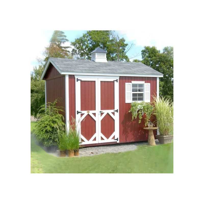 Little Cottage Co. Classic Workshop 8x12 Wood Storage Shed Kit (8x12 CWS-PC)